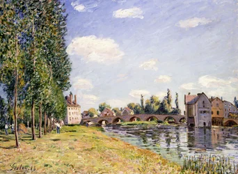 Le pont de Moret en été, 1888