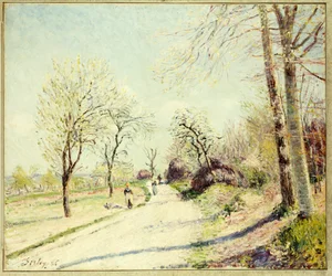 La Route de Veneux à Moret un Jour de Printemps, 1886