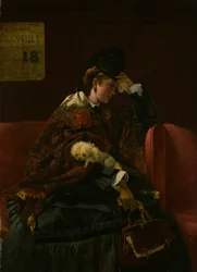 À la gare, vers 1874