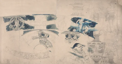 Dessins pour un plafond et des intérieurs