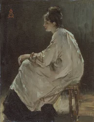 Jeune fille assise, 1843-1906