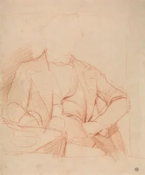 Étude pour le portrait de M. Coleman : assis face à l