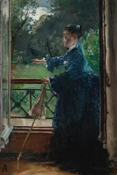 Femme sur le balcon