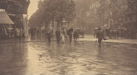 Un jour de pluie sur le boulevard, Paris, 1894