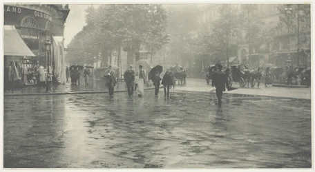 Un jour de pluie sur le boulevard, Paris, 1894, imprimé vers 1897