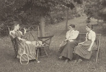 Emmy Obermeyer, Agnes Stieglitz et Flora Small à Oaklawn