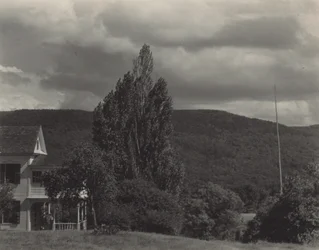 Maison et arbres, lac George