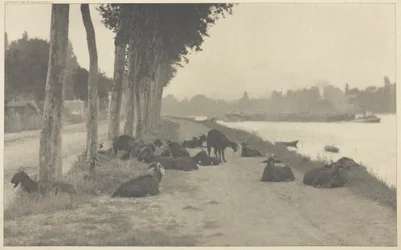 Sur la Seine—Près de Paris, 1894, imprimé en 1897