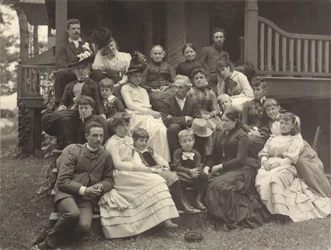 La famille Stieglitz à Oaklawn, près de Lake George
