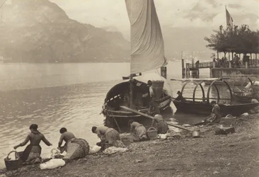 Les lavandières du lac de Côme