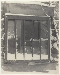 Fenêtre : Bois, Verre, Neige
