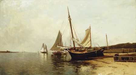 Matin calme, port de Portland