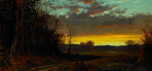 Crépuscule dans la nature