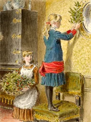 Décoration de Noël, pub. 1854