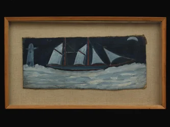 Chalutier au large de la côte de Cornouailles, vers 1930