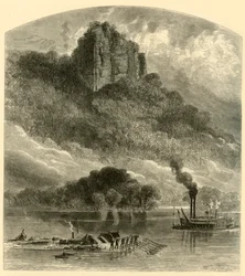 Chimney Rock, près de Fountain City, 1874