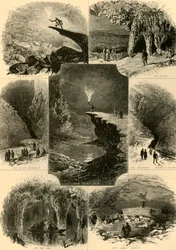 Scènes dans la grotte de Mammoth, 1874