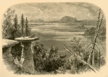 Stand Rock, sur la rivière Wisconsin, 1874