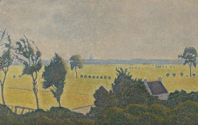 Paysage à Seneffe, vers 1890 (huile sur toile)