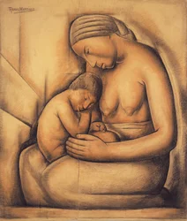 Mère indienne, vers 1936
