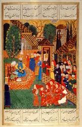Un officier janissaire recrutant des devsirme pour le sultan Suleyman I (1495-1566), du 