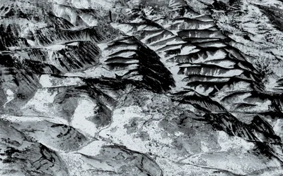 Over Nevada, 2018 (photographie peinte à la main)