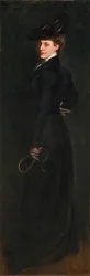 Anita prête pour une balade, vers 1896