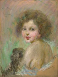 Enfant avec singe