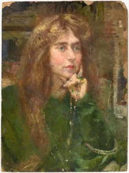 Natalie avec collier, vers 1900