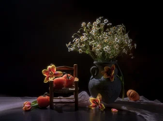 Récolte florale mélancolique