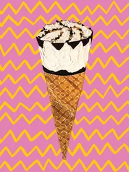 Cône de glace Pop Art