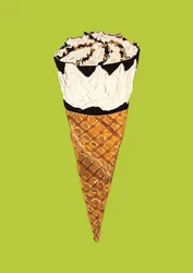 Un cornet de glace rafraîchissant