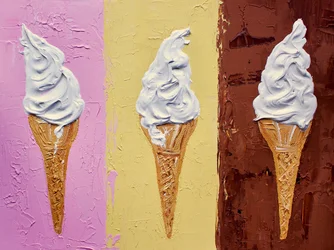 Trio de glaces à l