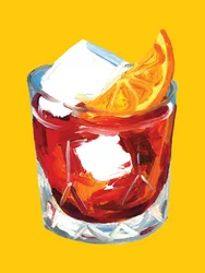 Cocktail Negroni éclatant