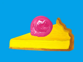 Une tarte pop art aux couleurs vives