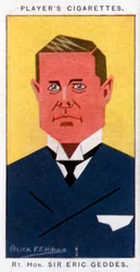 Sir Eric Campbell Geddes, homme politique britannique, 1926