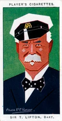 Sir Thomas Johnstone Lipton, 1er baronnet, épicier et yachtman britannique, 1926