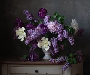 Élégant bouquet de lilas