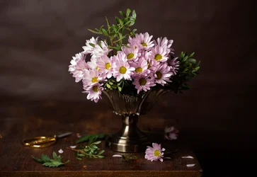 Nature morte aux fleurs roses