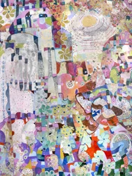 Abstrait coloré et fantaisiste