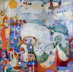 Une ville fantaisiste en patchwork