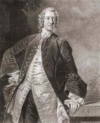 Amiral Edward Boscawen. Portrait.
