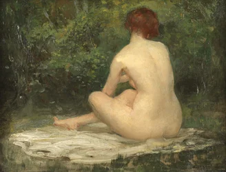 Nu assis