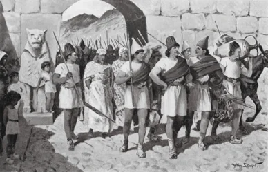 Retour de Shubbiluliuma de sa campagne syrienne