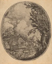 Hamlet entre les arbres, probablement vers 1645-1656