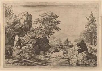 Cavalier sur un pont