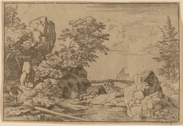 Cavalier sur un pont