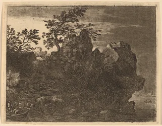 Grand rocher à la rivière, probablement c. 1645-1656