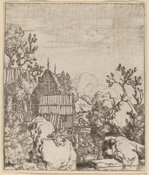 Homme sur un petit pont en bois