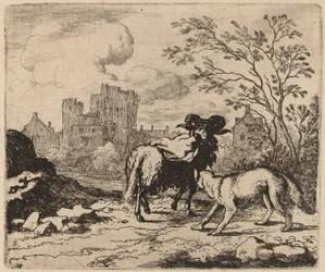 Reynard demande au bélier de livrer un document, probablement vers 1645-1656